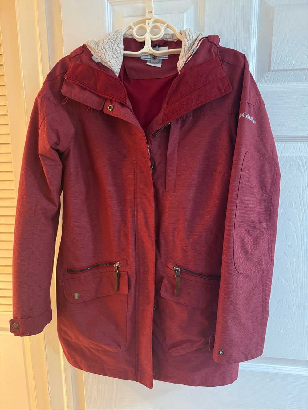 Columbia 3-in-1 Interchange Omni-Heat Winter Jacket Maroon Size S
